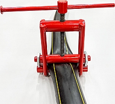 Применение механического передавливателя для полиэтиленовых труб Brexit BrexPress Е2-63