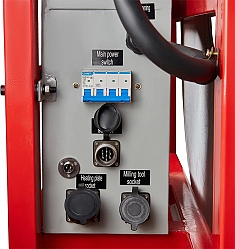 Разъемы электрощита гидравлического стыкового сварочного аппарата для пнд труб Gas Fusion Red-400 Разъемы электрощита гидравлического стыкового сварочного аппарата для пнд труб Gas Fusion Red-400